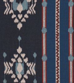 King's Ikat Fabric by MINDTHEGAP Blue King's Ikat Fabric by MINDTHEGAP Blue