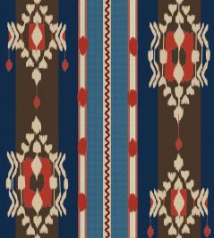 King's Ikat Wallpaper by MINDTHEGAP Blue King's Ikat Wallpaper by MINDTHEGAP Blue