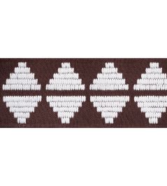 Kings Point Tape Trimming by Thibaut Chocolate Kings Point Tape Trimming by Thibaut Chocolate