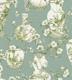 Kintsugi Pot Wallpaper by Jannelli&Volpi Duck Egg Blue Kintsugi Pot Wallpaper by Jannelli&Volpi Duck Egg Blue