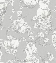 Kintsugi Pot Wallpaper by Jannelli&Volpi Grey Kintsugi Pot Wallpaper by Jannelli&Volpi Grey