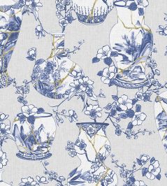 Kintsugi Pot Wallpaper by Jannelli&Volpi Navy Kintsugi Pot Wallpaper by Jannelli&Volpi Navy