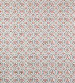 Kira Fabric by Jane Churchill Coral / Slate Kira Fabric by Jane Churchill Coral / Slate