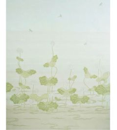 Kireina Lotus Panel Set Mural by Schumacher White Ivory Kireina Lotus Panel Set Mural by Schumacher White Ivory