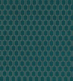 Bakerloo Fabric by Kirkby Design Teal Bakerloo Fabric by Kirkby Design Teal