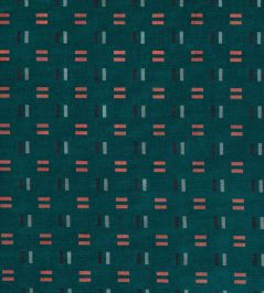 Hammersmith Fabric by Kirkby Design Teal Hammersmith Fabric by Kirkby Design Teal