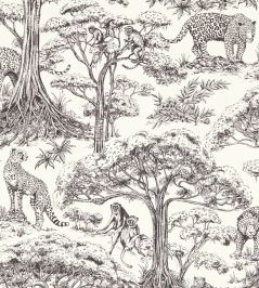 Kisumu Wallpaper by Clarke & Clarke Noir Kisumu Wallpaper by Clarke & Clarke Noir