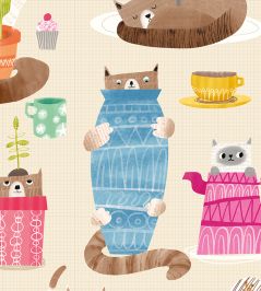 Kitten Kaboodle Wallpaper by Ohpopsi Marshmallow Kitten Kaboodle Wallpaper by Ohpopsi Marshmallow