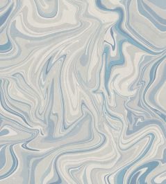 Klint Mural by Sandberg Misty Blue Klint Mural by Sandberg Misty Blue