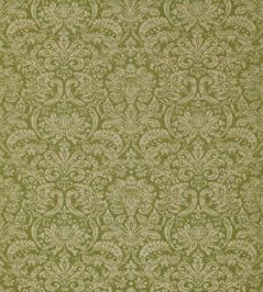 Knole Damask Fabric by Zoffany Evergreen Knole Damask Fabric by Zoffany Evergreen