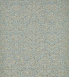 Knole Damask Fabric by Zoffany Stockholm Blue Knole Damask Fabric by Zoffany Stockholm Blue