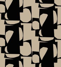 Konkelo Wallpaper by Marimekko Black/Beige Konkelo Wallpaper by Marimekko Black/Beige