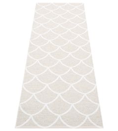 Kotte Runner Rug by Pappelina Fossil Grey/White Kotte Runner Rug by Pappelina Fossil Grey/White