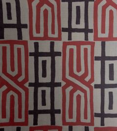 Kuba Fabric by Titley and Marr Teal & Terracotta Kuba Fabric by Titley and Marr Teal & Terracotta