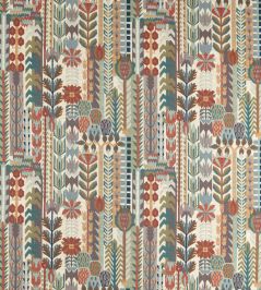 Kuparr Fabric by Harlequin Terracotta/Azul Kuparr Fabric by Harlequin Terracotta/Azul