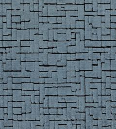 Kupka Fabric by Clarke & Clarke Navy Kupka Fabric by Clarke & Clarke Navy