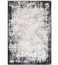 Kuza Border Rug by Asiatic Grey Kuza Border Rug by Asiatic Grey