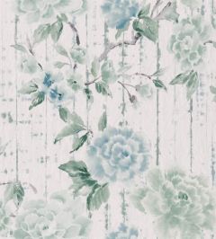 Kyoto Flower Wallpaper by Designers Guild Eau De Nil Kyoto Flower Wallpaper by Designers Guild Eau De Nil
