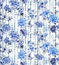 Kyoto Flower Fabric by Designers Guild Indigo Kyoto Flower Fabric by Designers Guild Indigo