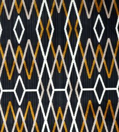 Kyoto Trellis Fabric by Schumacher Soot Kyoto Trellis Fabric by Schumacher Soot