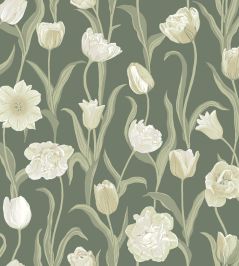 La Belle Epoque Wallpaper by Borastapeter Green La Belle Epoque Wallpaper by Borastapeter Green