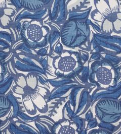 La Foret Fabric by Christopher Farr Cloth Indigo La Foret Fabric by Christopher Farr Cloth Indigo