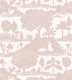 La Foret Wallpaper by Thibaut Blush La Foret Wallpaper by Thibaut Blush