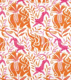 La Jungle Fabric by Christopher Farr Cloth Hot Pink La Jungle Fabric by Christopher Farr Cloth Hot Pink