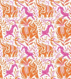 La Jungle Performance Fabric by Christopher Farr Cloth Rosa La Jungle Performance Fabric by Christopher Farr Cloth Rosa