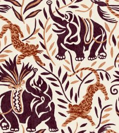 La Jungle Vinyl Wallpaper by Christopher Farr Cloth Plum La Jungle Vinyl Wallpaper by Christopher Farr Cloth Plum
