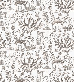 La Quintinie Fabric by Nina Campbell Chocolate La Quintinie Fabric by Nina Campbell Chocolate