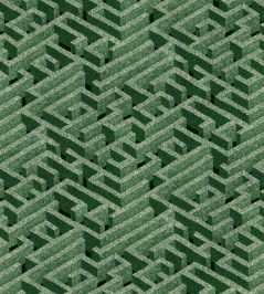 Labyrinth Fabric by Josephine Munsey Green Labyrinth Fabric by Josephine Munsey Green