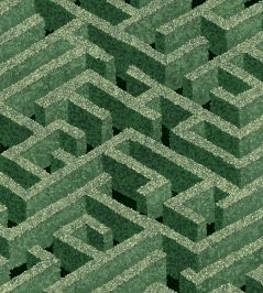 Labyrinth Wallpaper by Josephine Munsey Green Labyrinth Wallpaper by Josephine Munsey Green