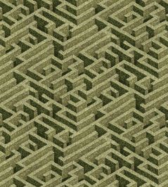 Labyrinth Fabric by Josephine Munsey Olive Labyrinth Fabric by Josephine Munsey Olive