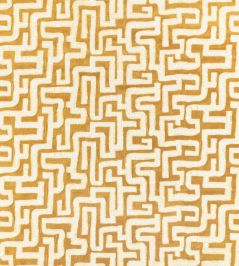 Labyrinth Fabric by Zinc Ochre Labyrinth Fabric by Zinc Ochre