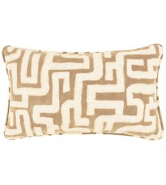 Labyrinth Cushion 35 x 55cm by Zinc Taupe Labyrinth Cushion 35 x 55cm by Zinc Taupe