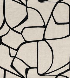Lacis Fabric by Casamance Noir Lacis Fabric by Casamance Noir