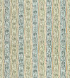 Ladbroke Stripe Fabric by Mulberry Home Teal/Green Ladbroke Stripe Fabric by Mulberry Home Teal/Green
