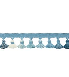 Laguna Tassel Fringe Trimming by Samuel & Sons Ocean Blue Laguna Tassel Fringe Trimming by Samuel & Sons Ocean Blue