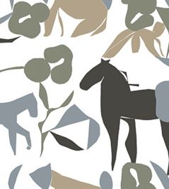 Laidun Wallpaper by Marimekko Grey Laidun Wallpaper by Marimekko Grey