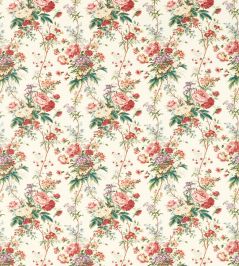 Lakeland Paradis Fabric by Sanderson Carmine Lakeland Paradis Fabric by Sanderson Carmine