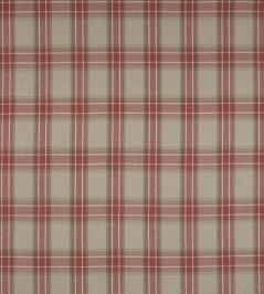 Lamorna Check Fabric by Colefax and Fowler Red Lamorna Check Fabric by Colefax and Fowler Red
