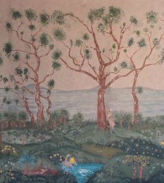 Lantern Parade Mural by Andrew Martin Dusk Lantern Parade Mural by Andrew Martin Dusk