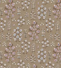 Lara Fabric by Lewis & Wood Blue Almond Lara Fabric by Lewis & Wood Blue Almond