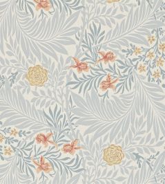 Larkspur Wallpaper by Morris & Co Slate/Russet Larkspur Wallpaper by Morris & Co Slate/Russet
