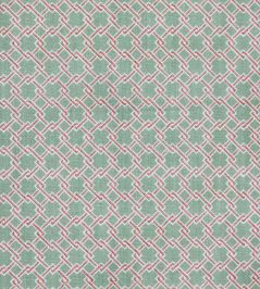 Lattice Cane Fabric by Barneby Gates Olive/Red Lattice Cane Fabric by Barneby Gates Olive/Red