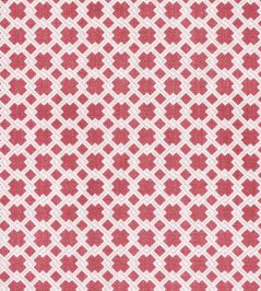 Lattice Cane Fabric by Barneby Gates Red/Pink Lattice Cane Fabric by Barneby Gates Red/Pink