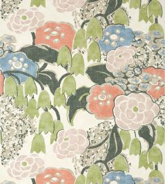 Laura Wallpaper by Anna French Blush and Green Laura Wallpaper by Anna French Blush and Green
