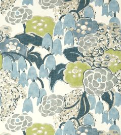 Laura Wallpaper by Anna French Citrus and Blue Laura Wallpaper by Anna French Citrus and Blue
