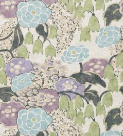 Laura Fabric by Anna French Lavender and Green Laura Fabric by Anna French Lavender and Green
